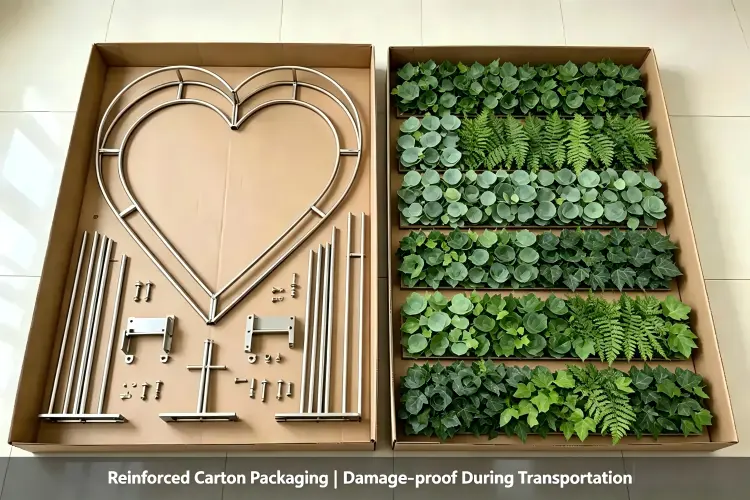 heart flower arch product packaging carton box
