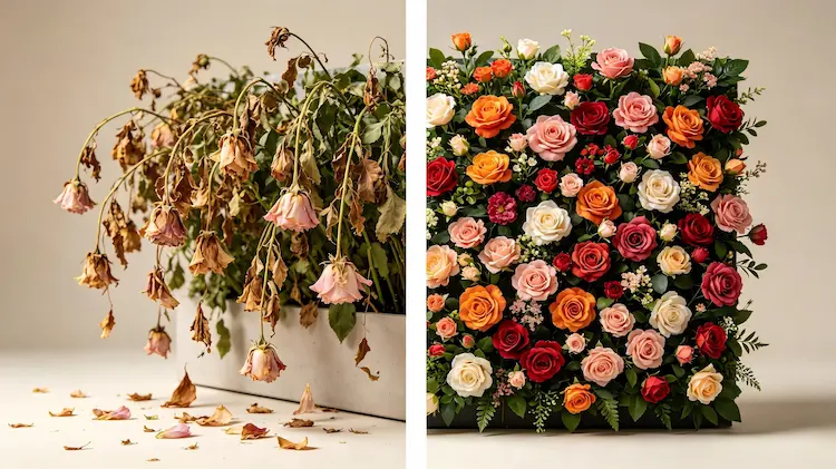 Artificial Flower Walls vs Fresh Flowers: Which Is Better for Events?