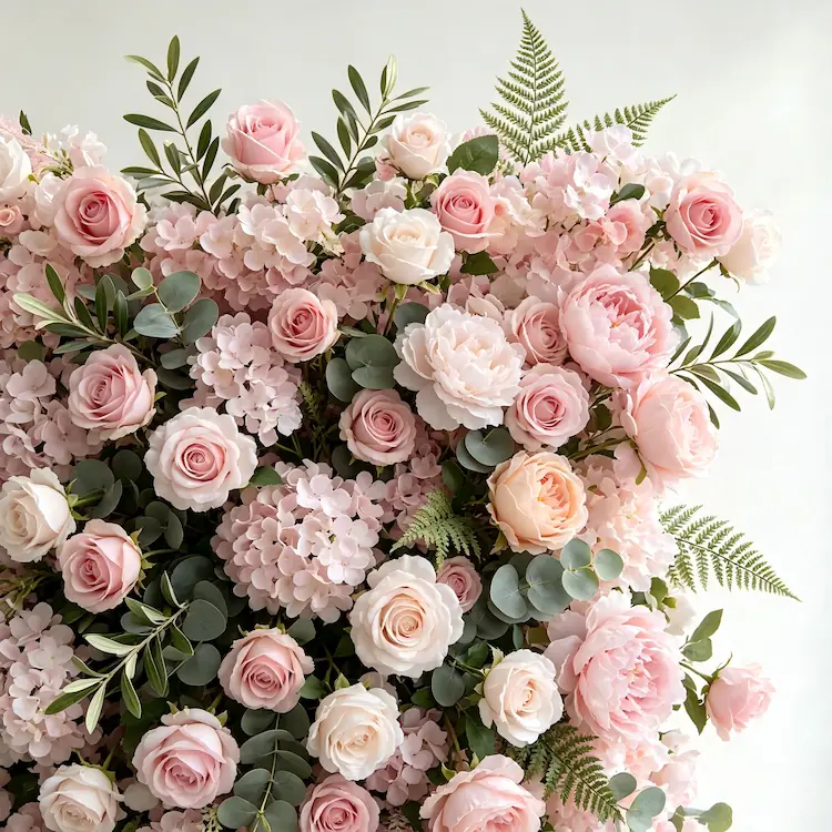 organic asymmetrical artificial flower arrangement