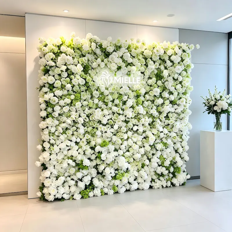 flower wall for brand activation event