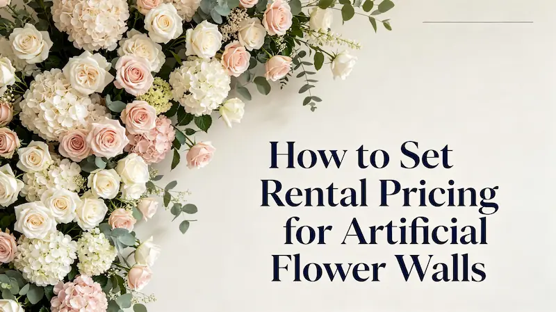 How to Set Rental Pricing for Artificial Flower Walls: A Guide for Event Businesses