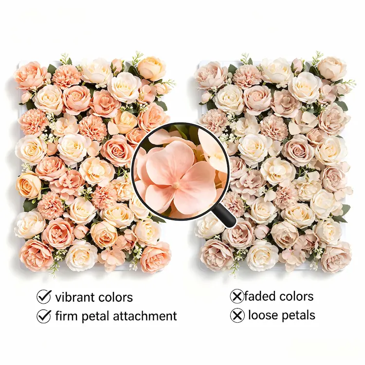 flower wall supplier quality comparison