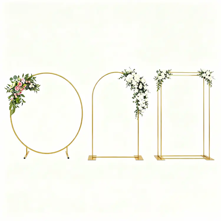 wedding arch styles round U-shaped square