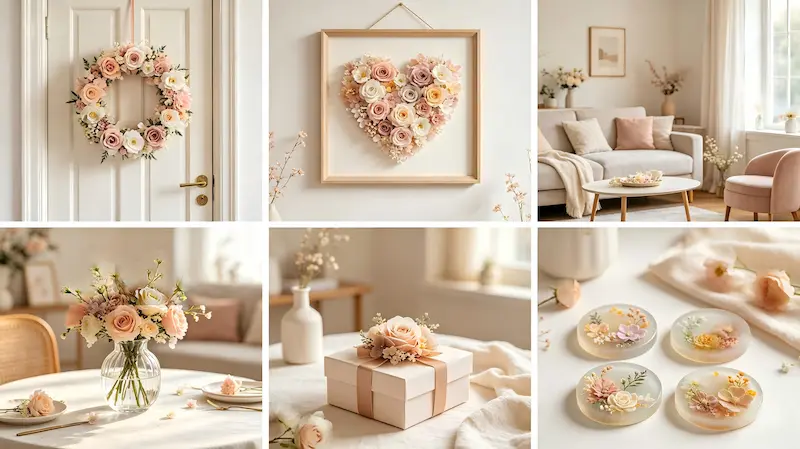 5 Simple DIY Projects Using Leftover Artificial Flower Wall Materials