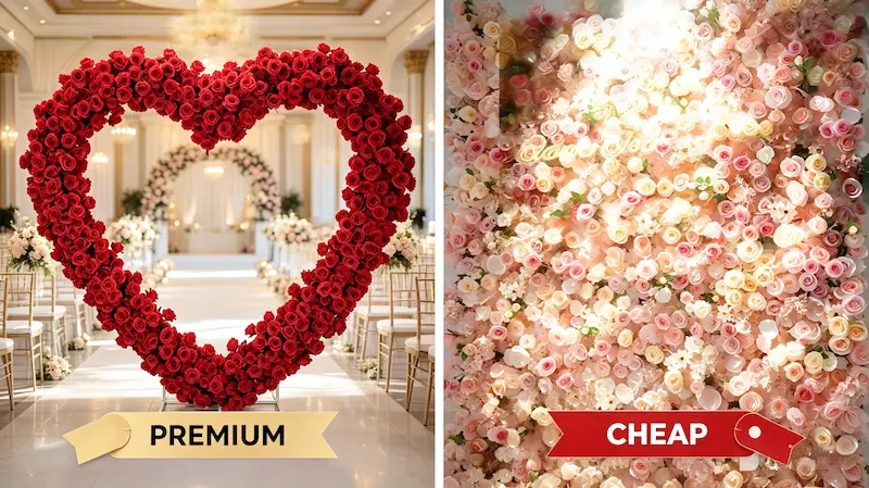 Do Artificial Flower Walls Look Cheap? The Truth About Quality and Realism
