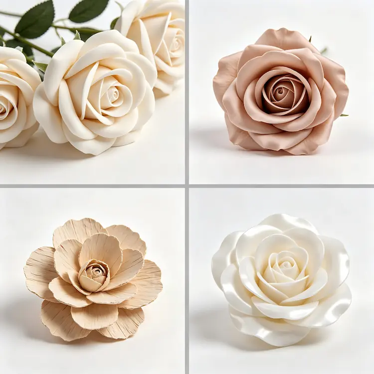 artificial flower materials comparison