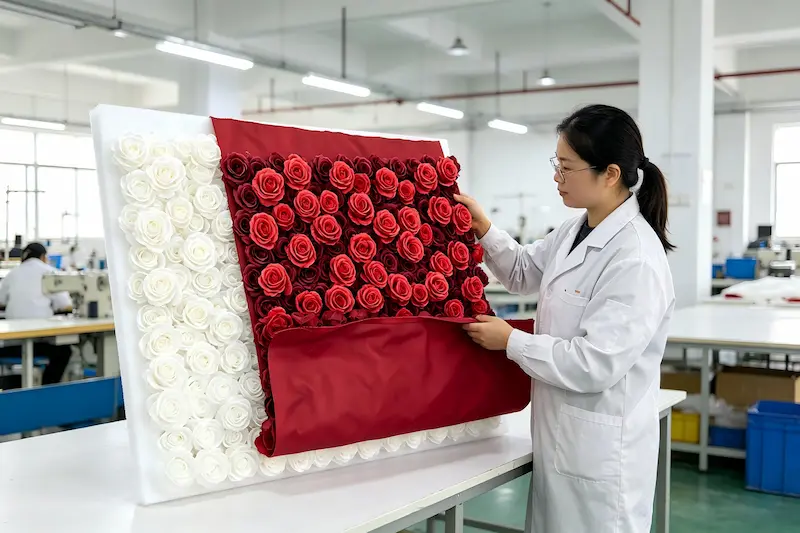 How to Verify Quality When Buying Artificial Flower Walls from China