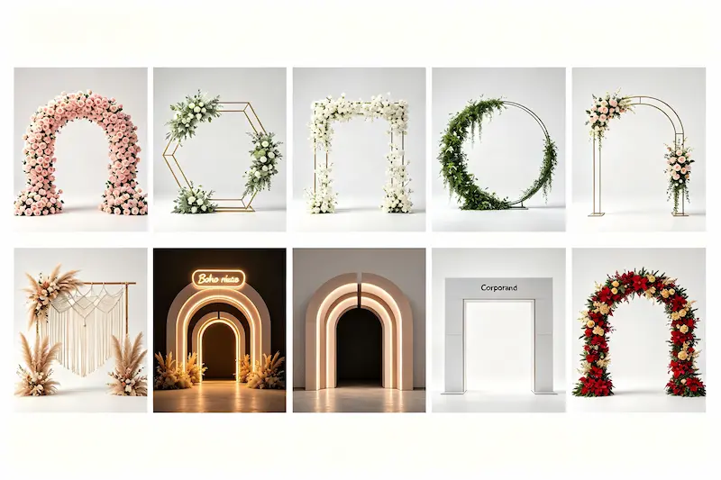 10 Stunning Flower Arch Ideas for Weddings & Events