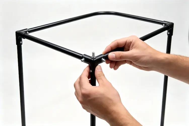 flower arch metal frame assembly step by step connection