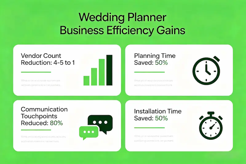 bespoke wedding floral package cost savings comparison