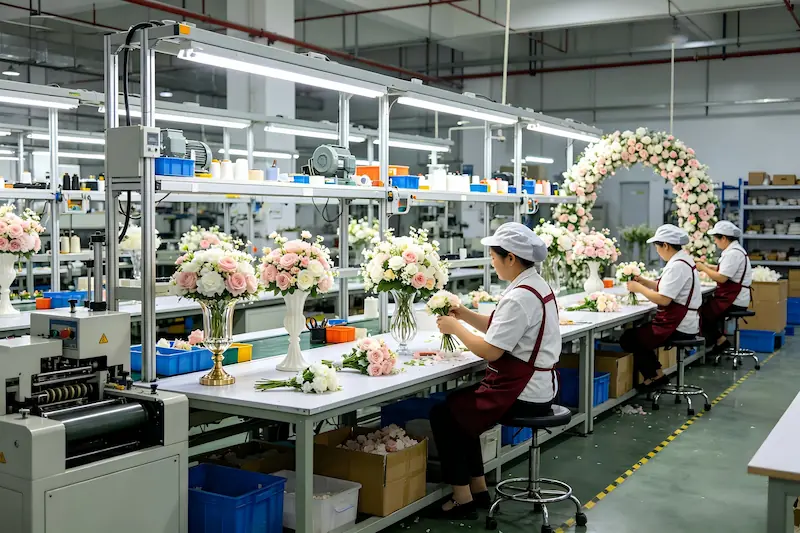 Xibo Floral bespoke wedding floral manufacturer factory