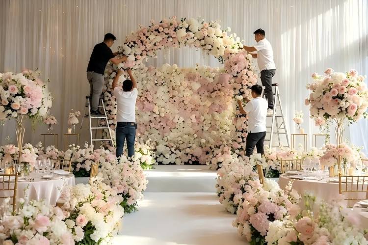 wedding floral package installation NYC Xibo Floral