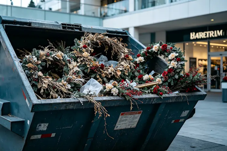 holiday floral waste landfill disposal