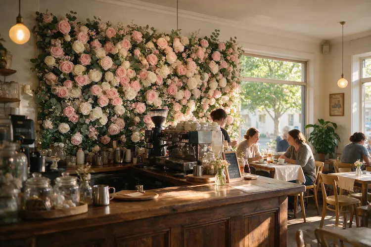 How Brew & Bloom Cut Cafe Floral Costs by 90% with Artificial Decor