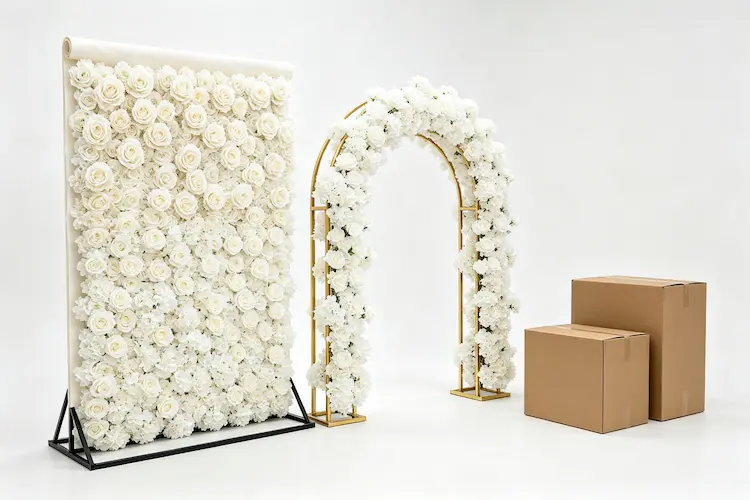 pop up floral package flower wall arch set