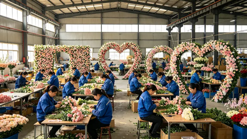 purple heart arch factory production line